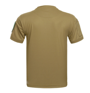 DFP905 Stock pour la vente en gros T-shirt d'été à col rond et manches courtes avec poche sur le bras et boucle de suspension pour lunettes sur la poitrine - Product Image 3