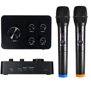 K6WH HDTV Barre de son portable sans fil dynamique et légère en ABS pour karaoké, performances scéniques, discours, fêtes à domicile et cadeaux - Product Image 1