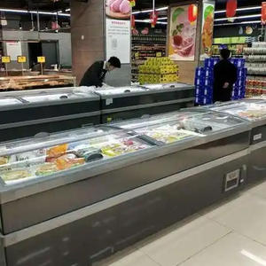 Refrigerador Comercial, Exhibidor de Refrigeración para Supermercados, <span class=keywords><strong>Congelador</strong></span> Abierto Tipo Isla, <span class=keywords><strong>Vitrina</strong></span> <span class=keywords><strong>Horizontal</strong></span>, <span class=keywords><strong>Congelador</strong></span> Profundo - Product Image 4