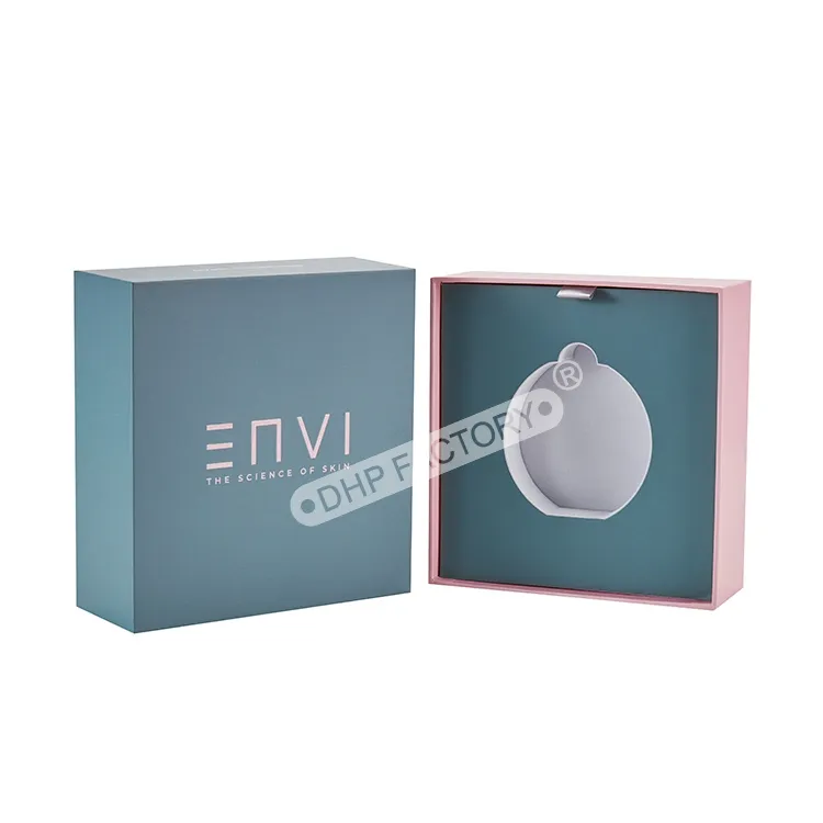 Manufacturer Plain Color Printing Luxury Sharp Edge Face Cleaning Massage Electronic Device Small Paper Box with EVA Foam