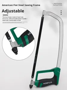 小型ハンドヘルドスチールフレームハンドソー、木工および金属切断、鉄パイプ切断用 - Product Image 4