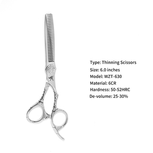 Bộ kéo cắt tóc chuyên nghiệp 6 inch bán buôn, thép không gỉ, kéo tỉa tóc dùng cho salon, nhận làm logo OEM tùy chỉnh - Product Image 3