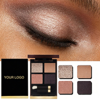Palette de fards à paupières, finition lumineuse et scintillante, fards à paupières en marque privée