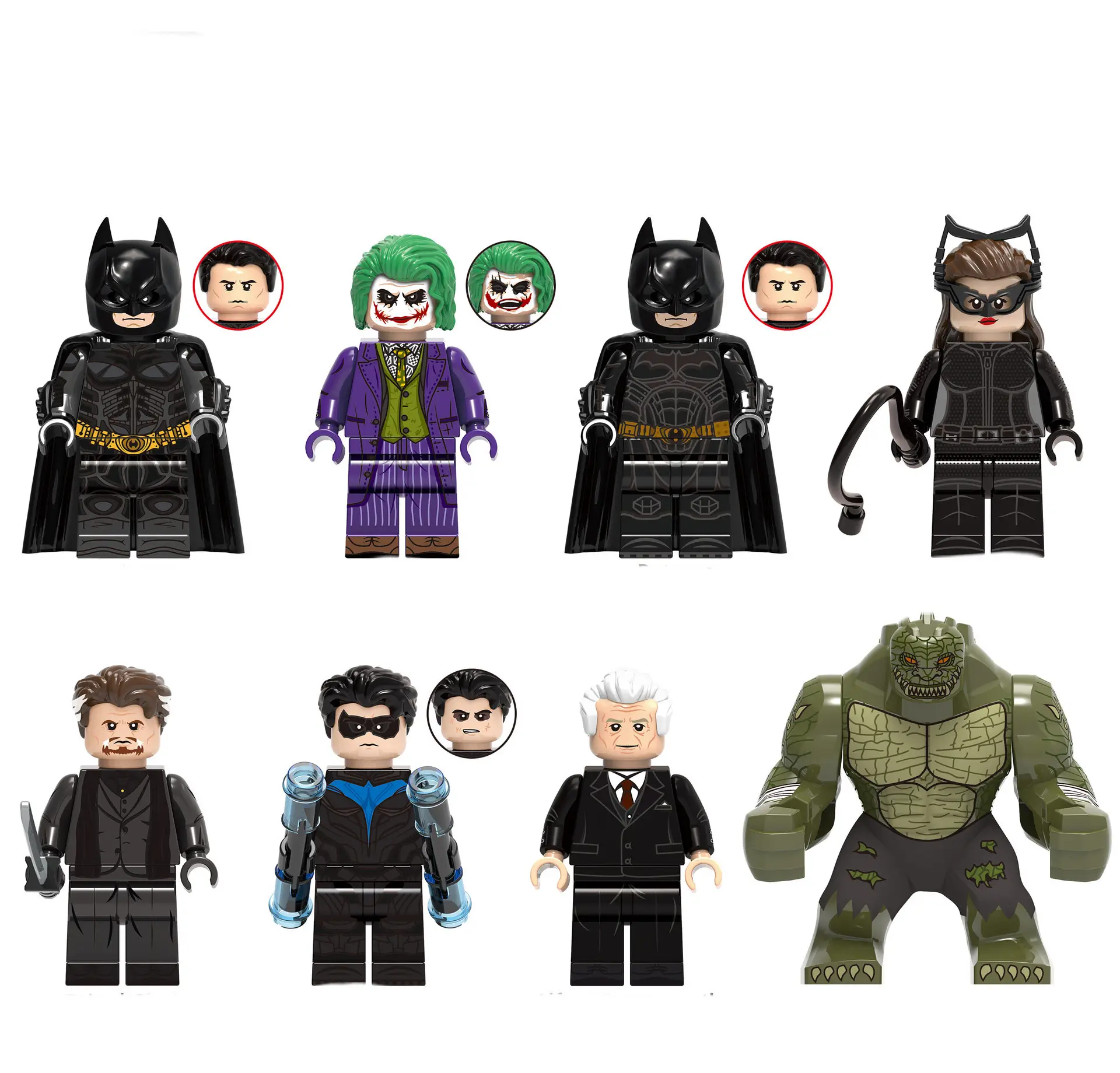 Figuras de acción de superhéroes para niños, juguetes de bloques de construcción de personajes de Harry Potter, Harry Potter, Catwoman