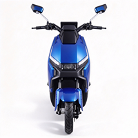 Moto électrique FUNTI longue autonomie pour trajets quotidiens, 60V 1200W, autonomie 75 km, vitesse 60 km/h, frein à disque, deux-roues urbain pour adulte
