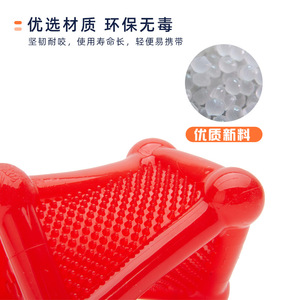 EETOYS Distributeur de nourriture pour chien, jouet interactif roulant et torsadé, anti-anxiété, amusant, en peluche, résistant aux morsures, pour le nettoyage des dents - Product Image 4