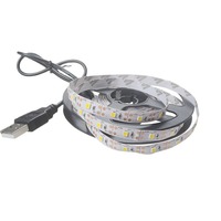 0.5m 1m 2m 3m 5m Smd 2835 Blanc Chaud Tv Rétro-Éclairage 5v Usb Puissance Led Bande Lumineuse