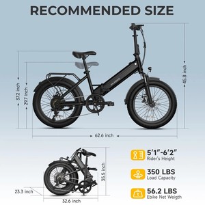 Vélo électrique pliant de stock  Europe au avec freins à disque hydrauliques à suspension, , vélo électrique conforme à la loi - Product Image 6