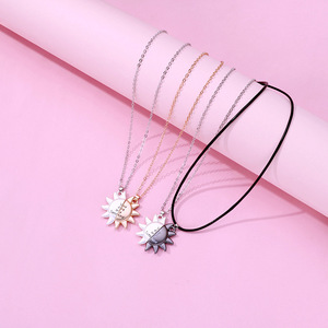 Collier pendentif magnétique pour la saint-valentin, pendentif de soleil, bijoux assortis pour les amoureux - Product Image 3