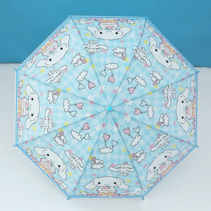 ร่มพับขนาดเล็กสำหรับเด็ก ลายรุ้ง พิมพ์ลายน่ารัก ควบคุมการเปิด-ปิดด้วยมือ แบบตรง - Product Image 6