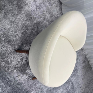 Silla de Comedor de Madera con Cojines Tapizados, Silla de Comedor para Villa con Patas de Madera - Product Image 5