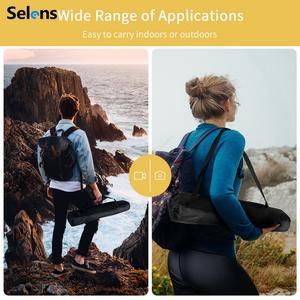 Selens-Accesorios de fotografía de 60cm y 23,6 pulgadas, bolsa de transporte, estuche con correa para luz de estudio, trípode y monopié - Product Image 3