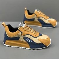 Baskets décontractées homme automne-hiver 2025 – Nouvelle collection, légères, à semelle épaisse, rehaussantes, blanches, style tendance pour la marche