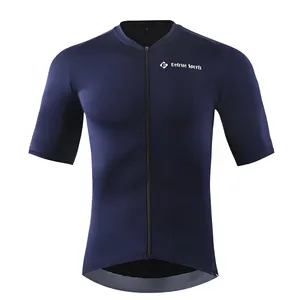 Personalizza Nylon Lycra Sports Soft maglia da ciclismo manica corta da uomo abbigliamento da ciclismo