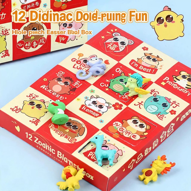 Animal Eraser Toys Blind Box Stationery Kids' Gift for Children's Day