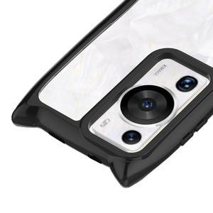 Custodia per telefono antiurto con orecchie di gatto 3D in acrilico trasparente e telaio in TPU colorato, prezzo di fabbrica, per Huawei P90 Pura P80 P70 P60 Pro Art - Product Image 6