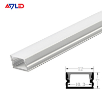 ADLED-1207 Bandes LED modernes en aluminium de haute qualité pour armoire, couvercles de lampes en forme de ligne, abat-jour au design unique, indice de protection IP20