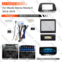 Autoradio Android AIJALV à écran complet de 12,3 pouces QLED pour Mazda Atenza Mazda 6 2014-2016, lecteur DVD de voiture 8 cœurs, autoradio stéréo GPS
