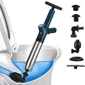 Desatascador Universal Flexible y Ecológico de Goma y Acero al Carbono con Recubrimiento en Polvo para Inodoros y Baños - Product Image 1