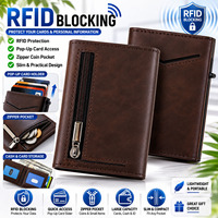 Dompet klip uang aluminium ramping anti-RFID minimalis untuk pria, hadiah unik untuk perjalanan bisnis, dari pabrik OEM.