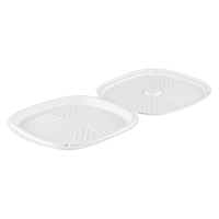 Boîtes à pizza jetables compostables en gros, emballages écologiques à emporter, contenants alimentaires biodégradables, kits de fournitures pour fêtes