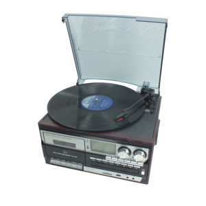 <span class=keywords><strong>Lecteur</strong></span> <span class=keywords><strong>de</strong></span> disques vinyles classique en plastique à succès <span class=keywords><strong>Lecteur</strong></span> multifonction FM/AM Cassette CD avec écran vidéo - Product Image 1