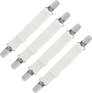 Wholesale Thetrend Effective Elastic Bed <b>Sheet</b> Holder <b>Plastic</b> Head Disposable Band Straps Clips OEM Accepatable Blister Laundry - Product Image 1