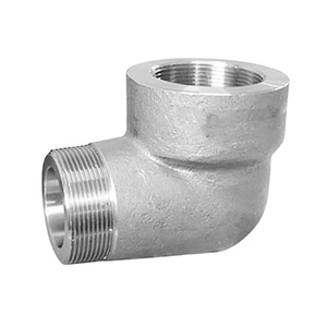 Codo de calle de acero al carbono forjado ASME/ASTM A105 2000 a 9000lbs NPT marca accesorios de tubería de alta calidad - Product Image 1