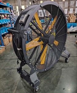 Ventiladores industriales grandes eléctricos de 220V Ventiladores de pie de suelo de frecuencia variable con imán permanente para gimnasio y uso en fábrica - Product Image 1
