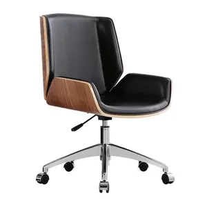 Moderno de cuero de moda cómoda silla de oficina giratoria de ejecutivo