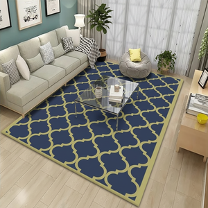 Tapis de velours de cristal de salon tapis lavable conception antidérapante au fond la taille du motif peut être personnalisée - Product Image 1