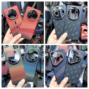 Sang Trọng Mỏng Carbon Fiber Bìa Cho Iphone 17 Pro Max Cứng PC Trường Hợp Từ Tính Với Máy Ảnh Kim Loại Khung Thiết Kế Trường Hợp - Product Image 6