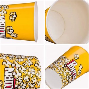 Contenedores Desechables para Palomitas de Maíz, Resistentes a la Grasa, de Papel, de 85 Onzas, para Cines, Parques de Diversiones y Circo - Product Image 2