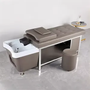 लोकप्रिय सैलून फर्नीचर बाल धोने की मालिश कुर्सी शैम्पू बिस्तर एसपीए हेड वॉटर थेरेपी थाई मालिश शैम्पू बिस्तर