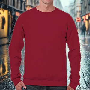 <b>Men's</b> Crew Neck <b>Pullover</b> Sweatshirt Solid Color Knitted Regular Fit Casual Autumn Wear - Product Image 2