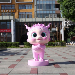 2025年ヘビかわいい漫画彫刻装飾樹脂新年ガーデン風景屋外FRP装飾美容チェン - Product Image 5