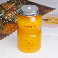 Bouteilles de jus jetables en plastique, boisson, thé, lait, logo personnalisé, ml