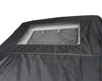 Tente SUV 4x4 quatre saisons à montage rapide, imperméable, avec poteaux en aluminium, double couche, une chambre, un salon, toile universelle
