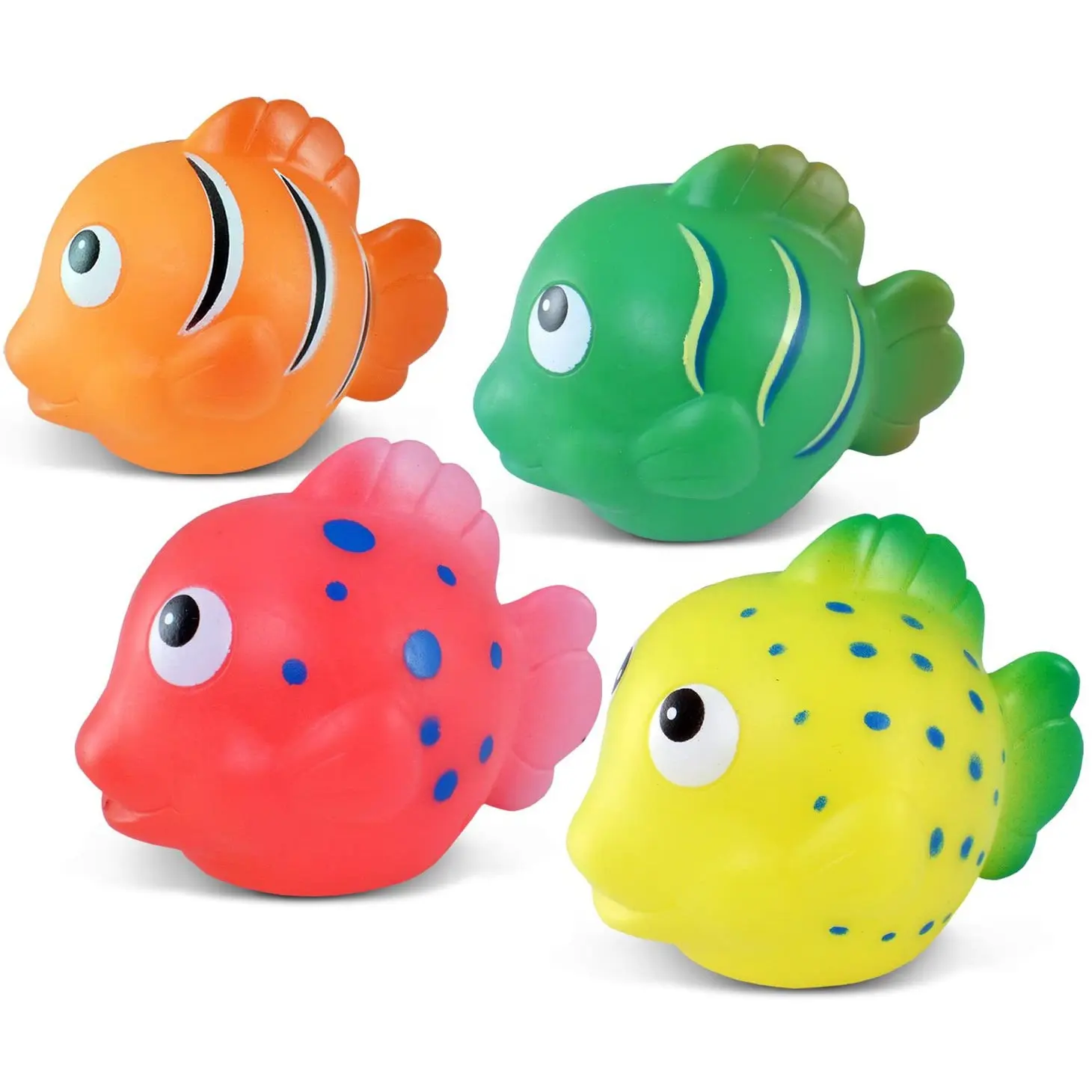 Bulk Reef Fish Cartoon Child Rubber Bath Toy Animal Toddler Baby vasca da bagno Squirter bagno tempo doccia giocattoli Sea Animal Bath Toy