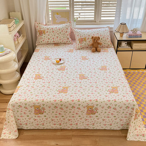 Listo <span class=keywords><strong>para</strong></span> enviar Nueva sábana plana transpirable con estampado de dibujos animados <span class=keywords><strong>para</strong></span> niños, <span class=keywords><strong>niñas</strong></span> y adolescentes - Product Image 4