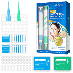 Aliver 2 trong 1 da tự động loại bỏ thẻ kit công cụ sửa chữa da mụn cóc Remover vá mụn trứng cá điều trị mụn trứng cá da TAG Remover bút - Product Image 3