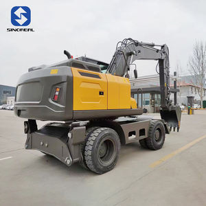 <span class=keywords><strong>Mini</strong></span>-excavatrice compacte à roues à faible coût avec godet hydraulique, pièces adaptées aux projets de démolition et aux entreprises de location - Product Image 5