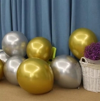 10 pièces, 25 à 50 par paquet, ballons géants Me Balloon de 18 pouces, couleur métallique chromée, ballons en latex pour décoration d'arche de mariage ou d'anniversaire