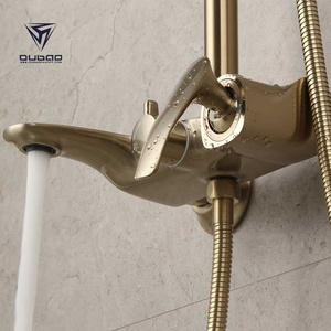 Design unico di Alta Qualità Oro Docce Bagno <span class=keywords><strong>Set</strong></span> Con <span class=keywords><strong>Soffione</strong></span> <span class=keywords><strong>doccia</strong></span> A Mano <span class=keywords><strong>E</strong></span> la Pioggia Rubinetto - Product Image 4