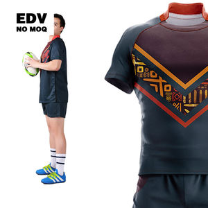 Camiseta de Rugby Juvenil Diseño transpirable para niños Uniforme de rugby Colores personalizados Camiseta para clubes de rugby - Product Image 1