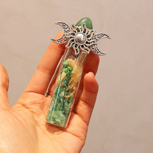 ขวดคริสตัลใส่น้ำพลังงานพร้อมหินคริสตัลสำหรับขายส่ง ขวดวิเศษสำหรับขอพร ขวดหินกรวดลอยน้ำ - Product Image 5