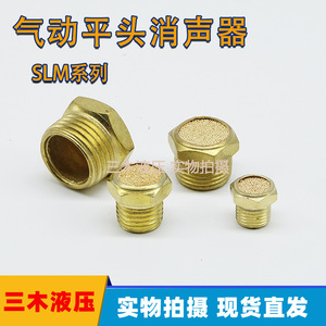 Connecteur d'échappement pneumatique SLM tout cuivre M5 1 2 3 4 6 8 points, dispositif de réduction du bruit - Product Image 5