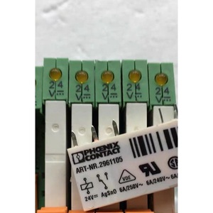 Relais Phoenix Contact 2961105 24V DC 6A 2NO Module de contrôle PLC - Product Image 1