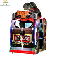 Jeu de tir à thème jurassique pour deux joueurs, équipement de tir motorisé d'arcade à grande échelle à monnayeur