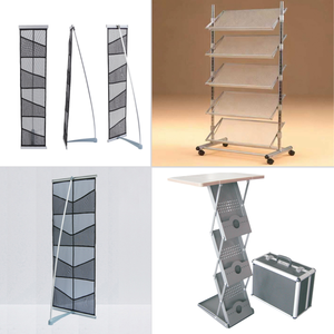 Porte-brochures en fer à 4 niveaux pliable pour dépliants A4, idéal pour la réception et les magasins de détail - Product Image 6